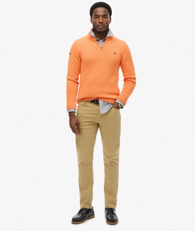 Superdry Cotton Half Zip Knit Jumper
