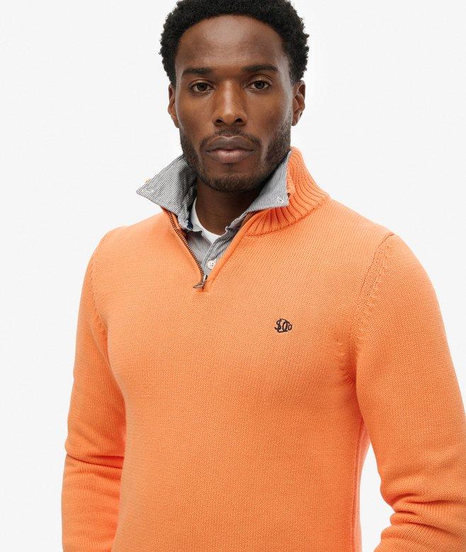 Superdry Cotton Half Zip Knit Jumper