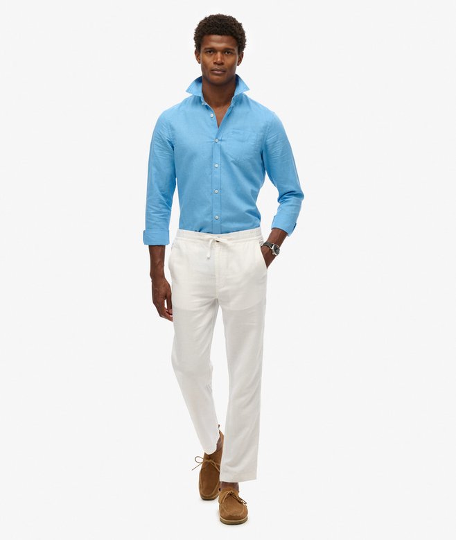 Superdry Cotton Linen Long Sleeve Shirt