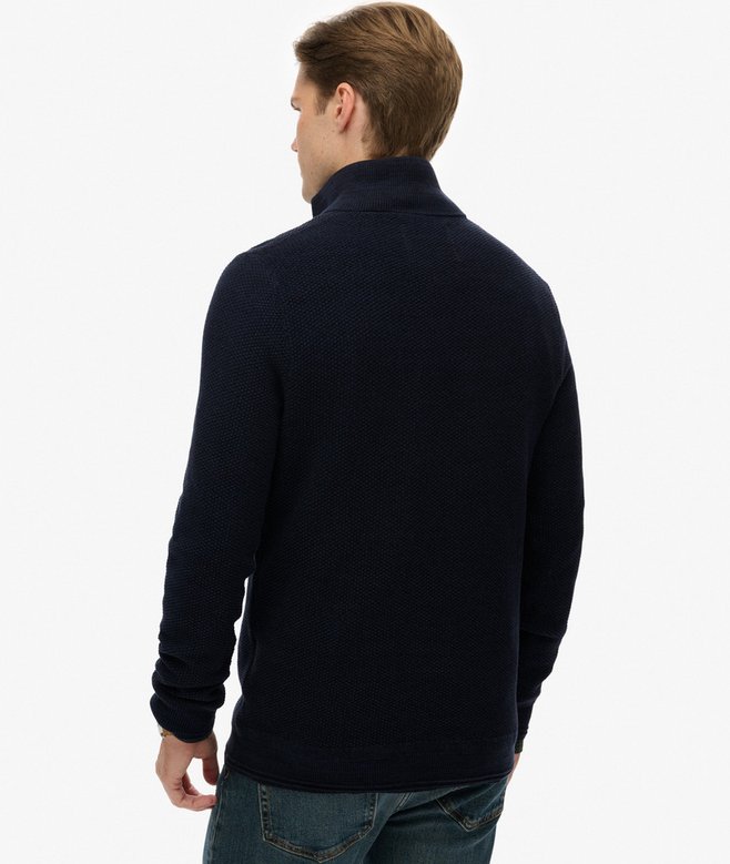 Superdry Cotton Texture Half-Zip Jumper