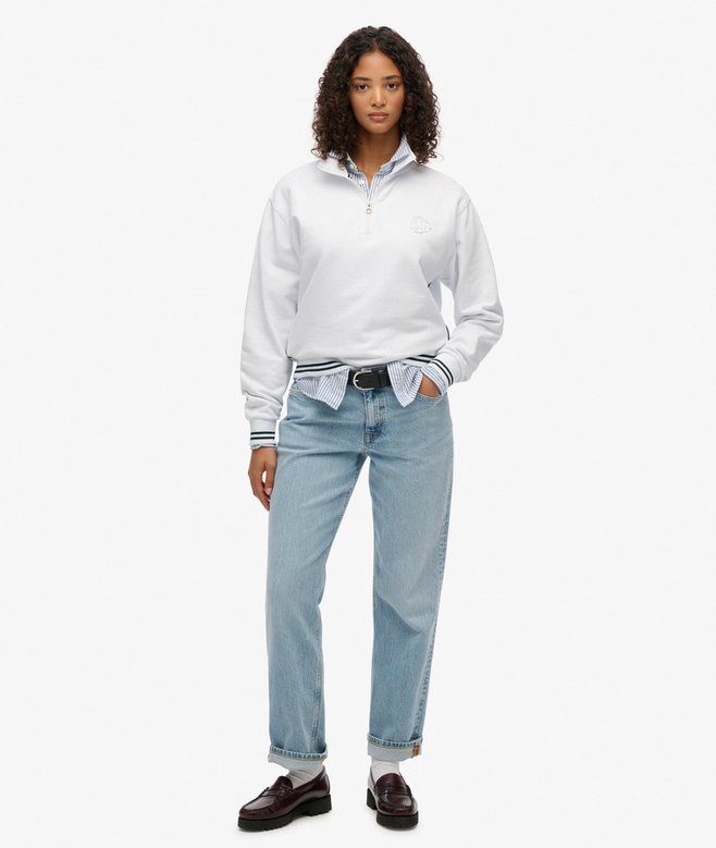 Superdry Country Club Embossed Half-Zip Jumper