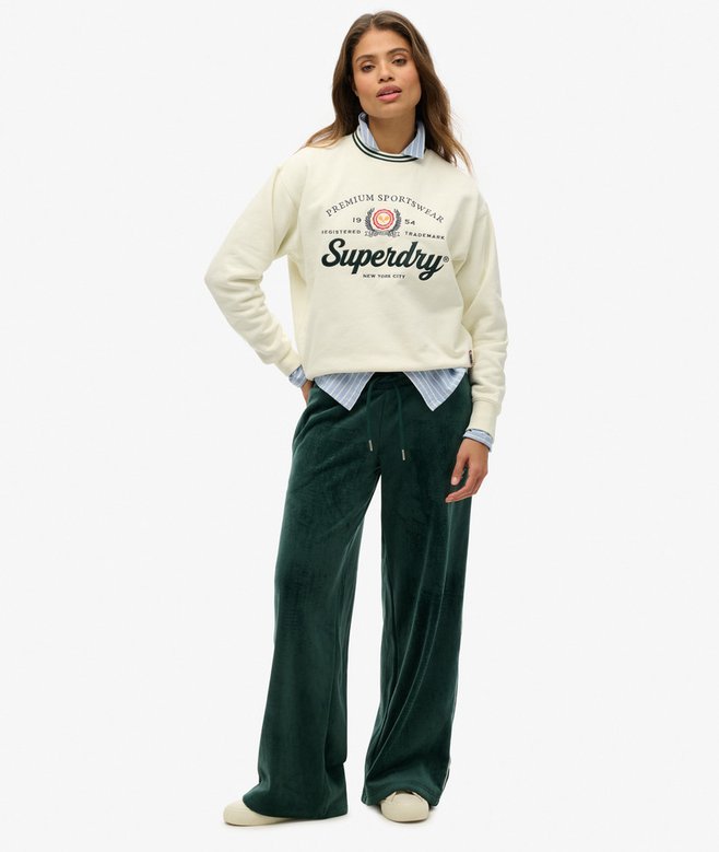 superdry Country Club Velour Joggers