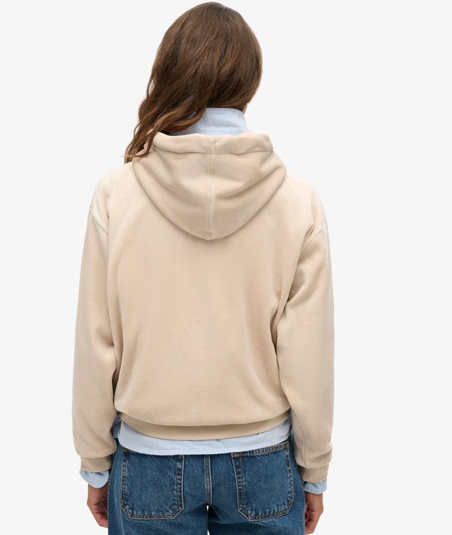 Superdry Country Club Velour Loose Hoodie