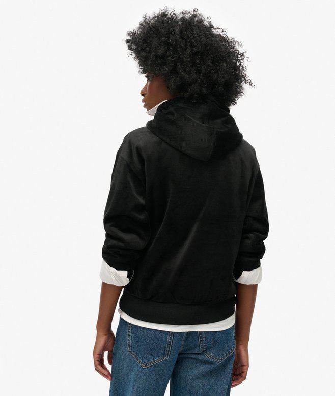 Superdry Country Club Velour Loose Hoodie