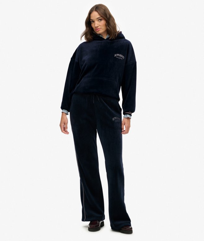 superdry Country Club Velour Straight Joggers