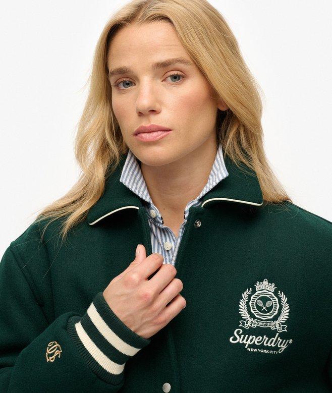 Superdry Country Club Wool Blend Bomber Jacket