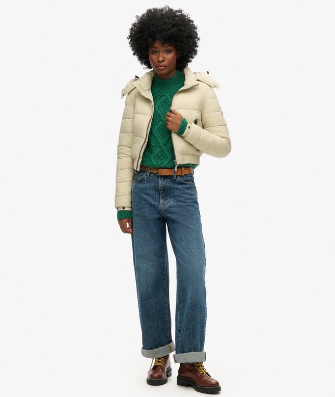 Superdry Crop Hooded Fuji Jacket