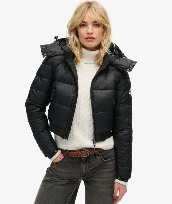 superdry Crop Hooded Fuji Jacket