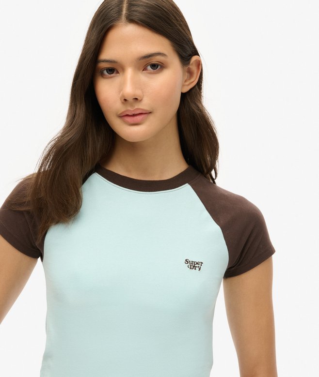 Superdry Cropped Baseball Baby T-Shirt