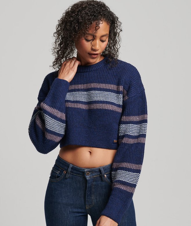 Superdry Cropped Classic Crew Jumper