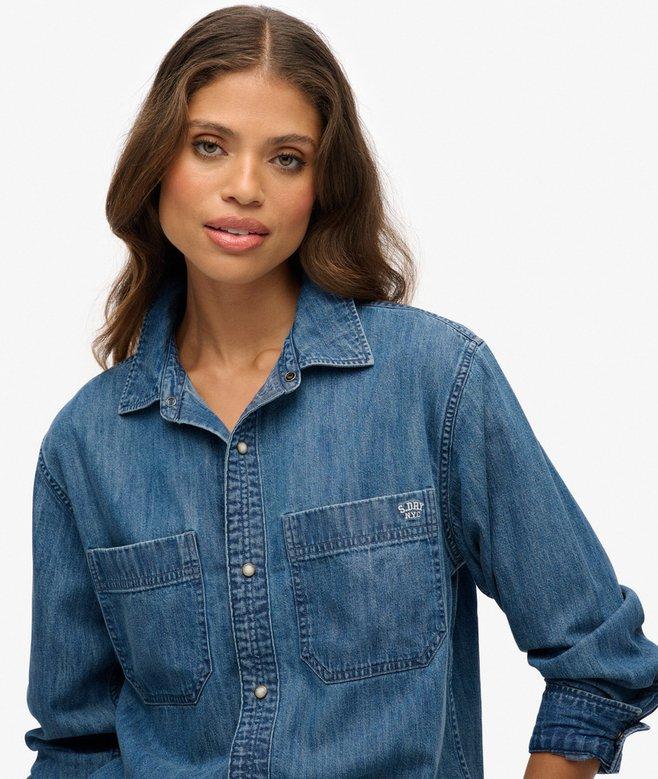 Superdry Denim Oversized Shirt