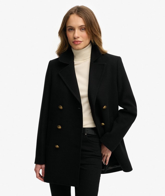 Superdry Double Breasted Pea Coat