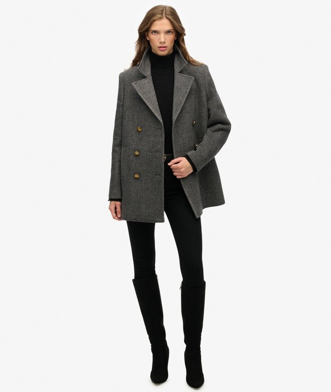 Superdry Double Breasted Pea Coat