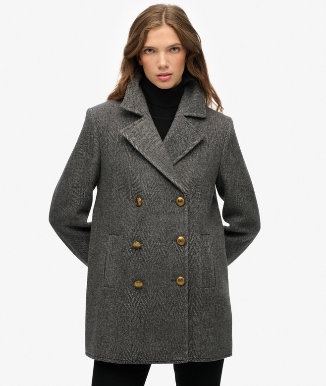 Superdry Double Breasted Pea Coat