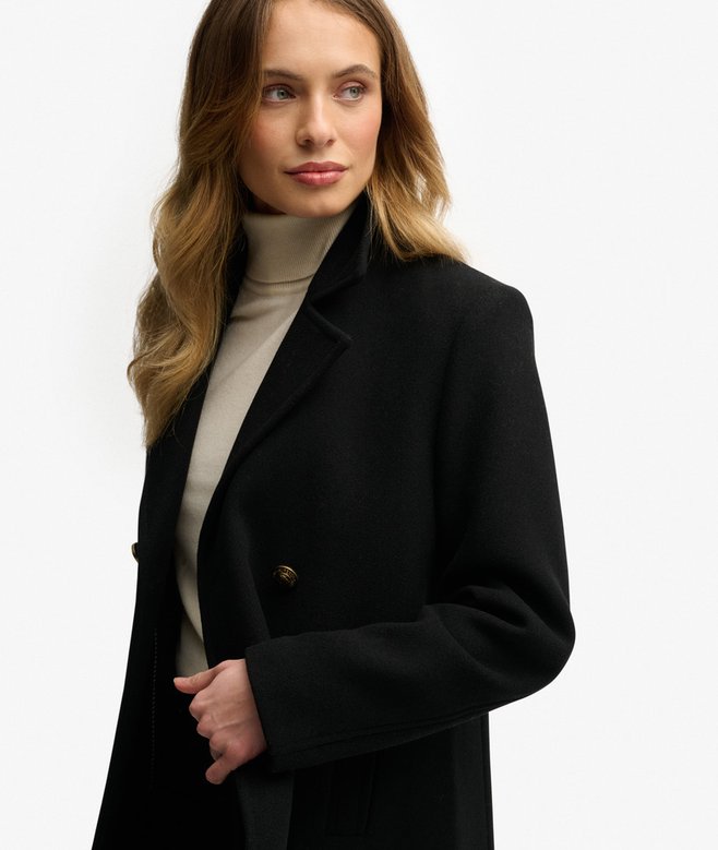 superdry Double Breasted Pea Coat