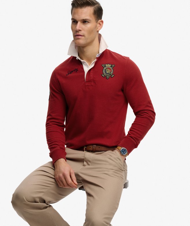 Superdry Double Emblem Rugby Top
