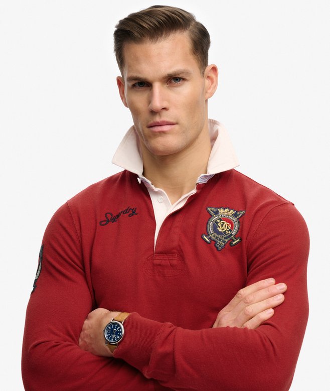 Superdry Double Emblem Rugby Top