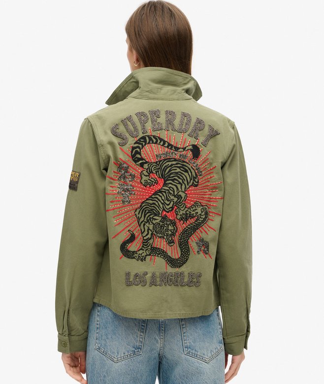 Superdry Embellished Military Jacket