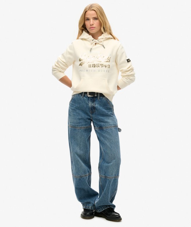 Superdry Embellished Vintage Logo Graphic Hoodie