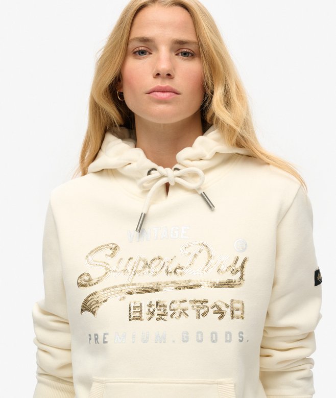 Superdry Embellished Vintage Logo Graphic Hoodie