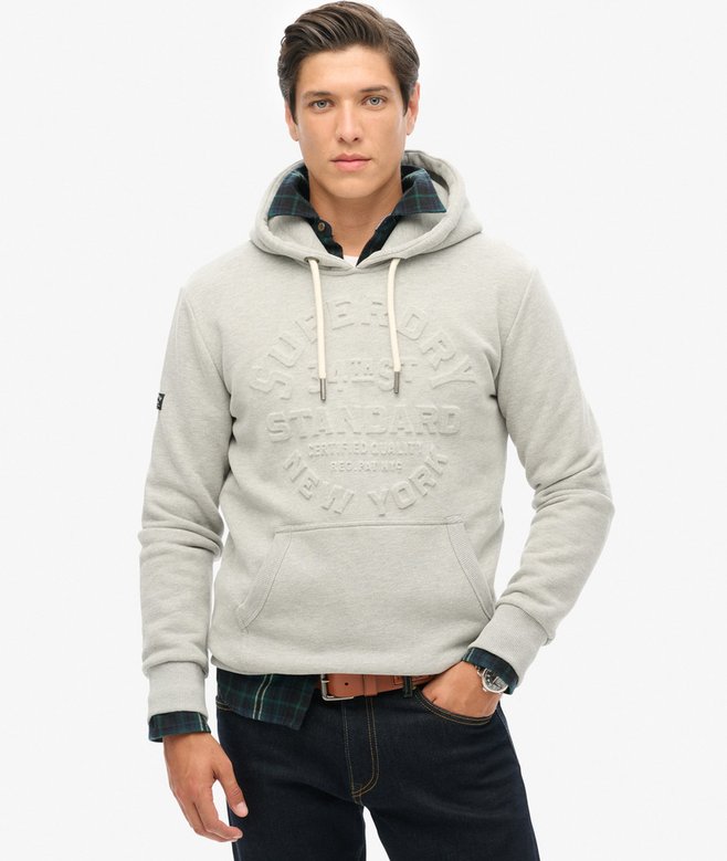 superdry Embossed Logo Graphic Hoodie