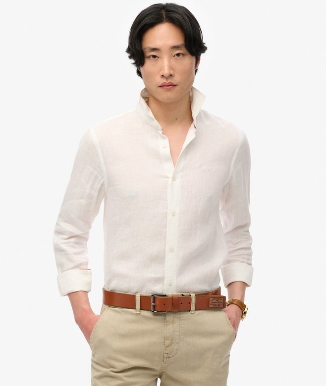 superdry Embroidered Vacation Linen Shirt