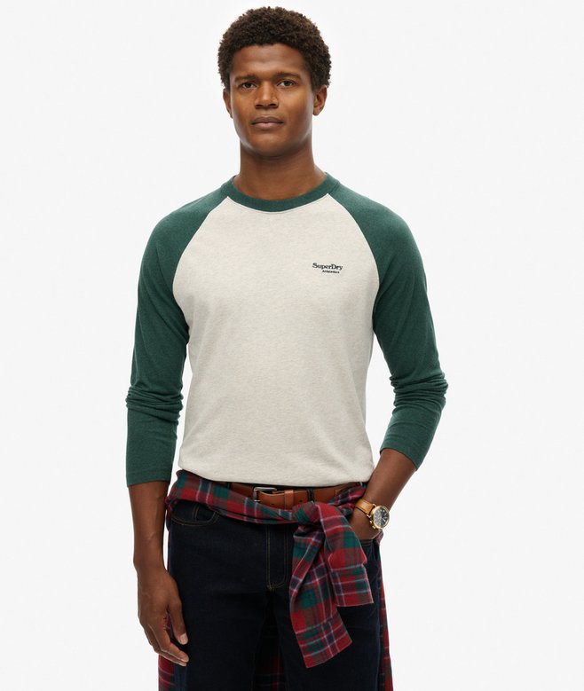 superdry Essential Baseball Long Sleeve Top