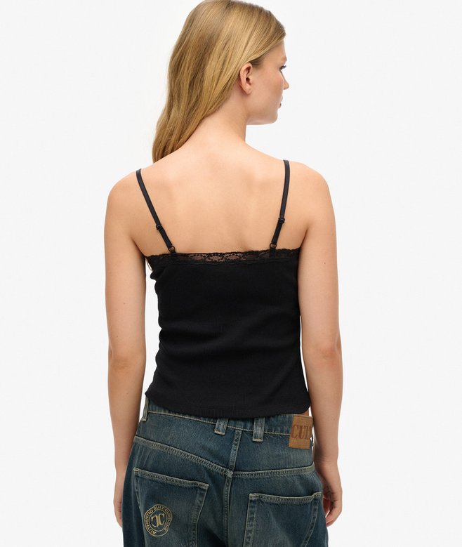 Superdry Essential Lace Trim Cami Top