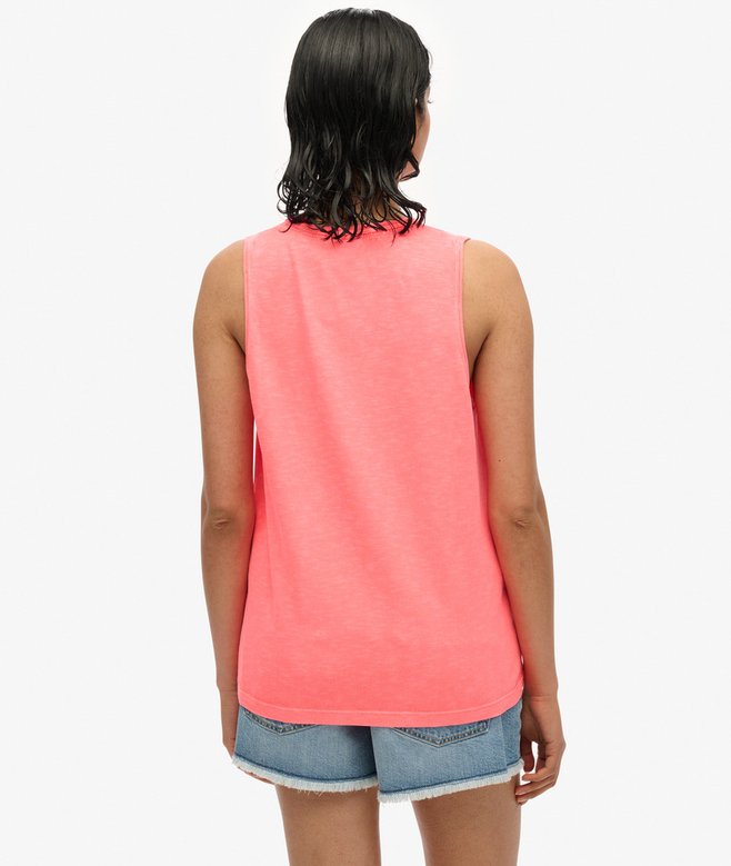 Superdry Essential Logo Garment Dye Vest Top