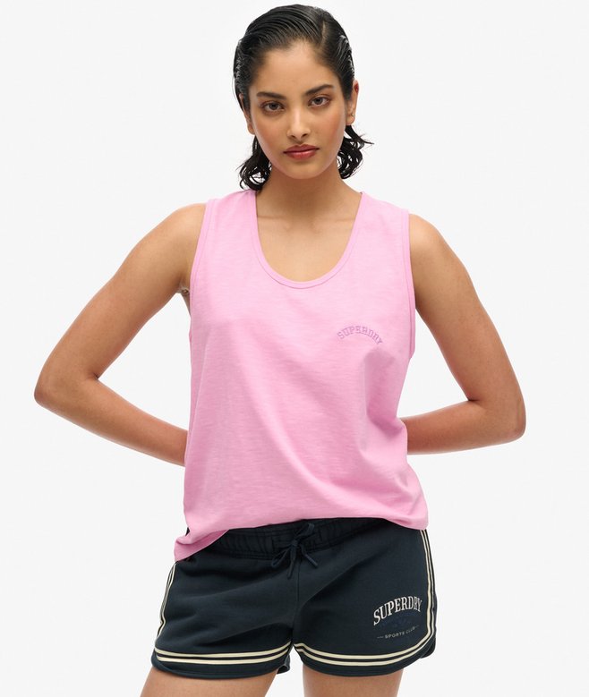 superdry Essential Logo Garment Dye Vest Top