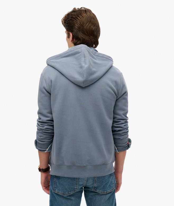 Superdry Essential Logo Half Brushed Zip Hoodie
