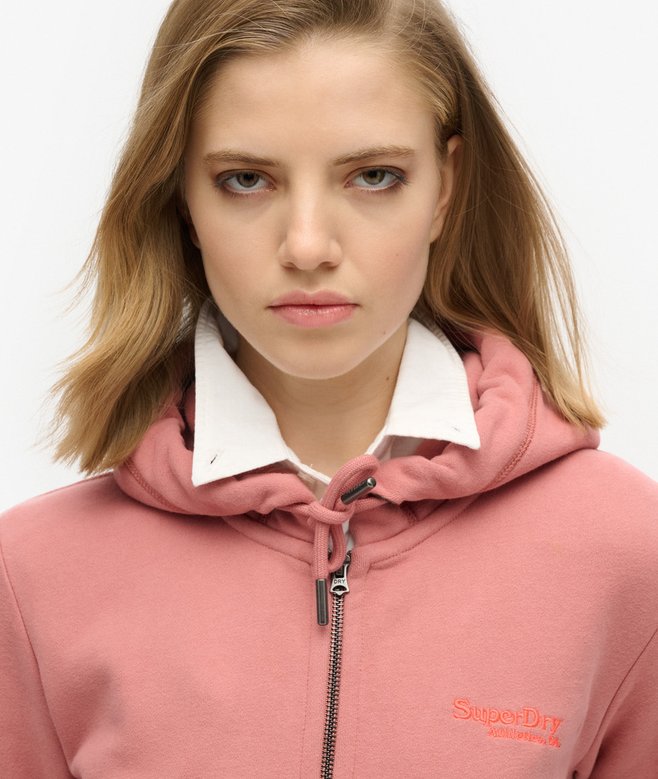 Superdry Essential Logo Half Brushed Zip Hoodie