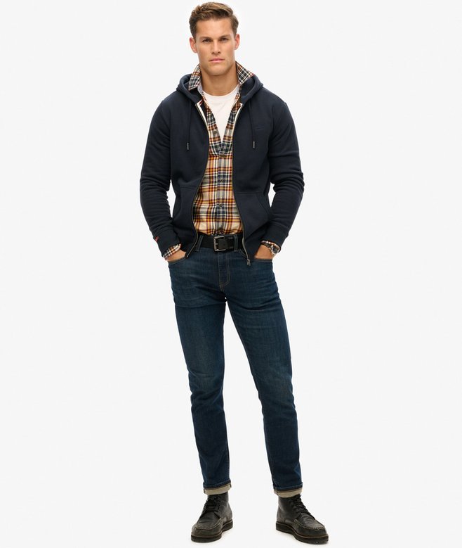 Superdry Essential Logo Half Brushed Zip Hoodie