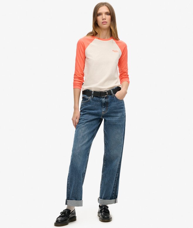 Superdry Essential Logo Long Sleeve Baseball Top