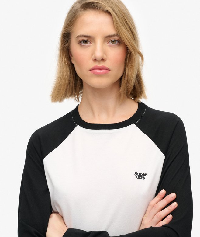 Superdry Essential Logo Long Sleeve Baseball Top