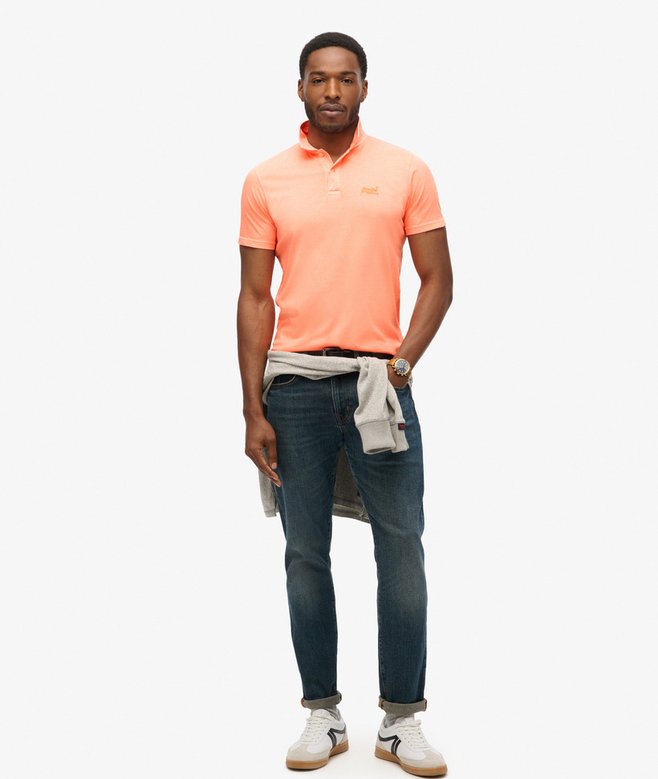 Superdry Essential Logo Neon Jersey Polo Shirt