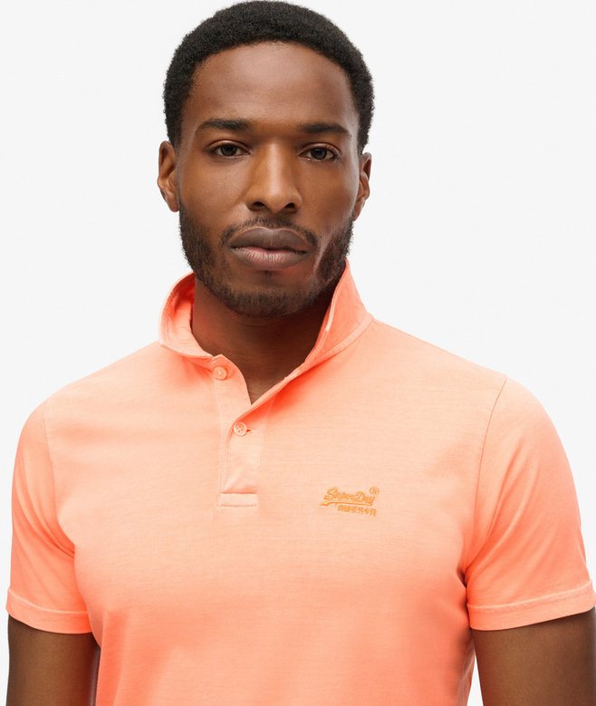Superdry Essential Logo Neon Jersey Polo Shirt