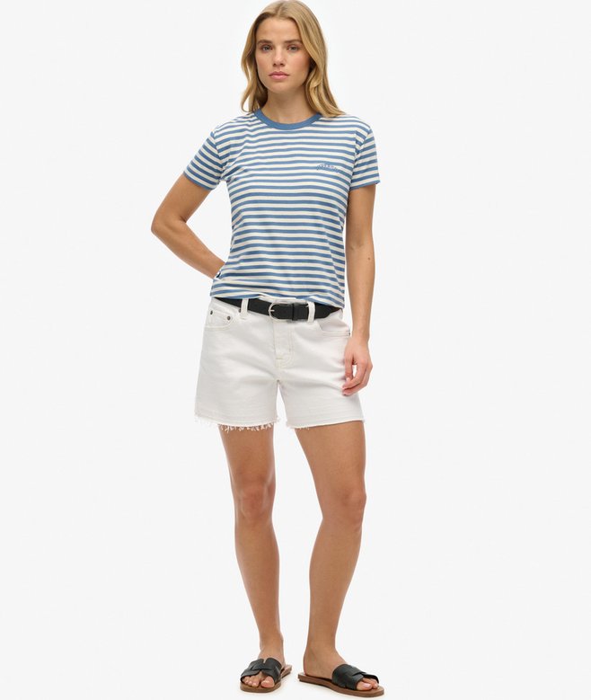 Superdry Essential Logo Striped Fitted T-Shirt