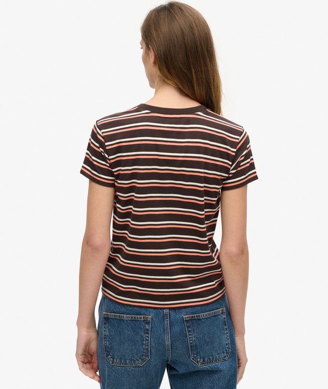 Superdry Essential Logo Striped Fitted T-Shirt