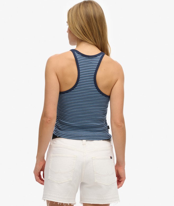 Superdry Essential Logo Striped Racer Vest Top