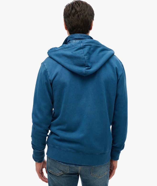Superdry Essential Logo Washed Zip Hoodie
