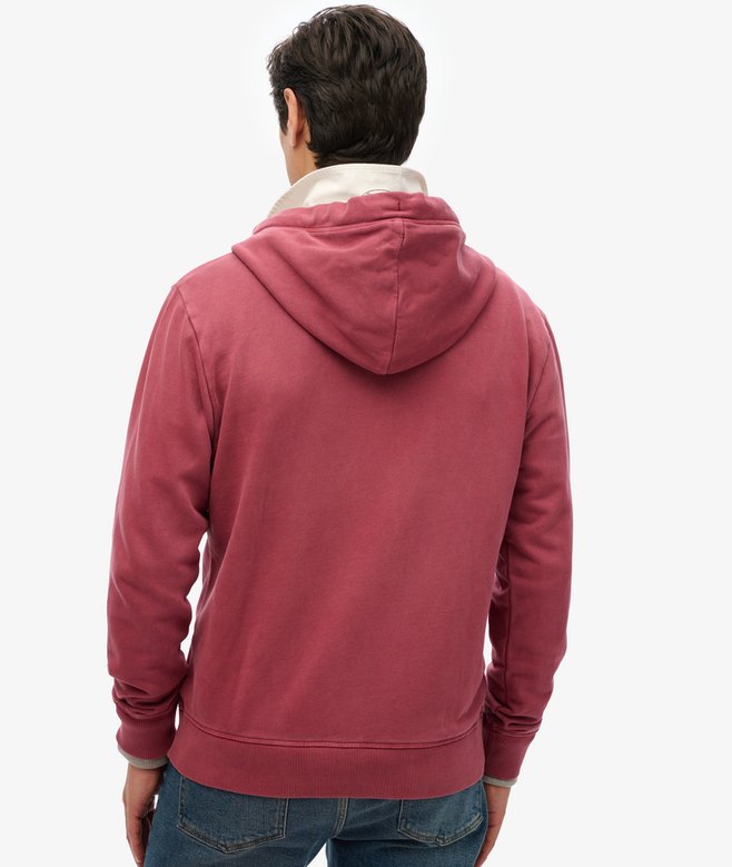 Superdry Essential Logo Washed Zip Hoodie