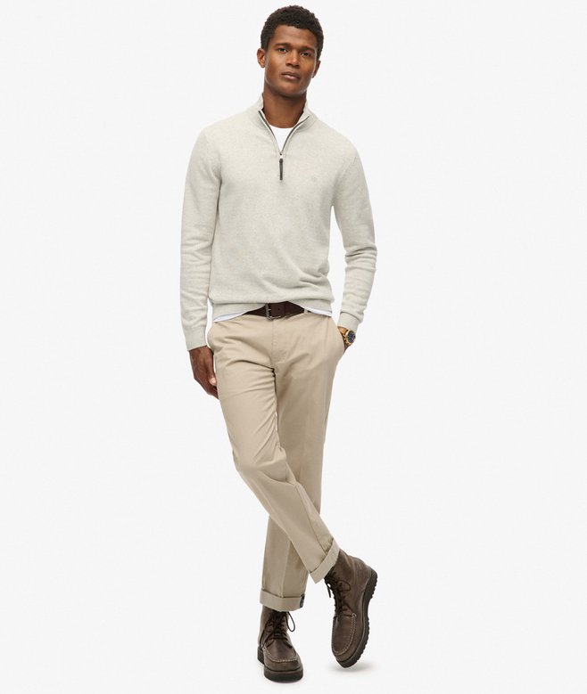 Superdry Essentials Cotton Half Zip Jumper