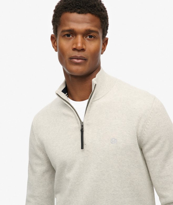 Superdry Essentials Cotton Half Zip Jumper