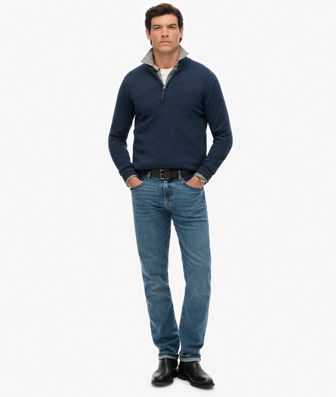 Superdry Essentials Cotton Half Zip Jumper