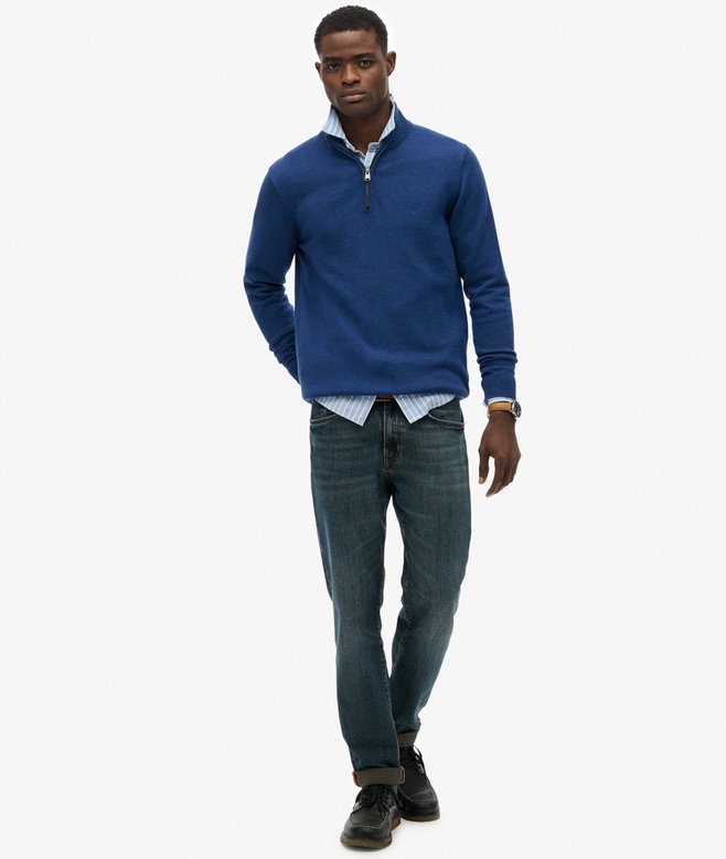 Superdry Essentials Cotton Half Zip Jumper