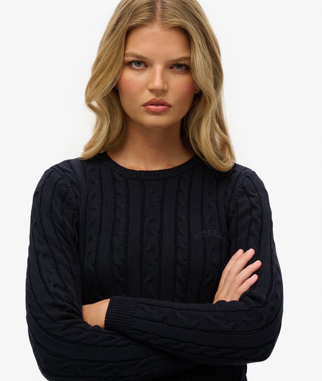 superdry Essentials Slim Cable Jumper