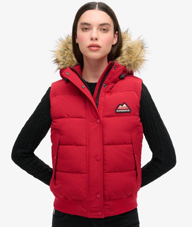 superdry Everest Faux Fur Gilet