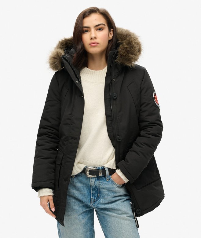 superdry Everest Faux Fur Hooded Parka Coat