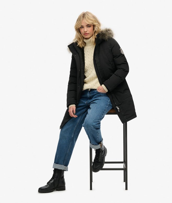 Superdry Everest Faux Fur Parka Coat